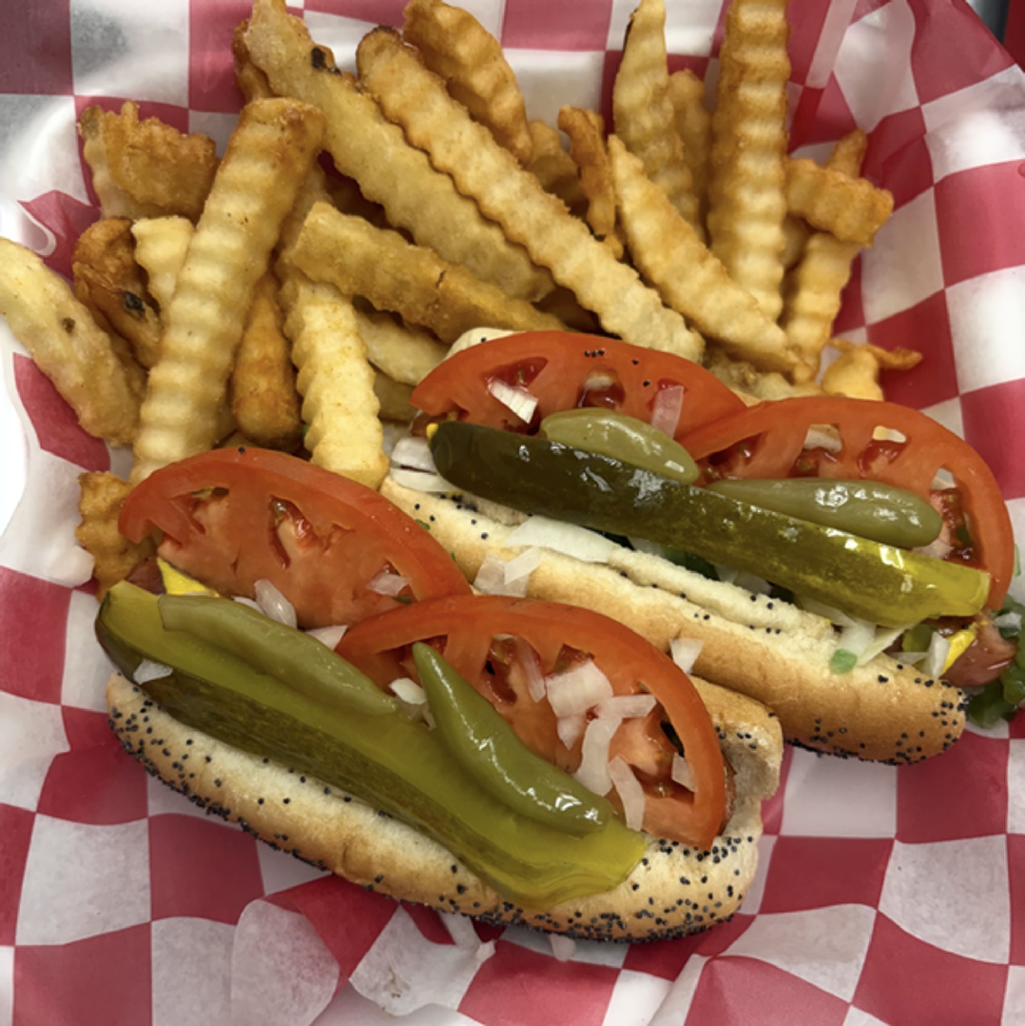 Chicago Style Hot Dog Sandwich