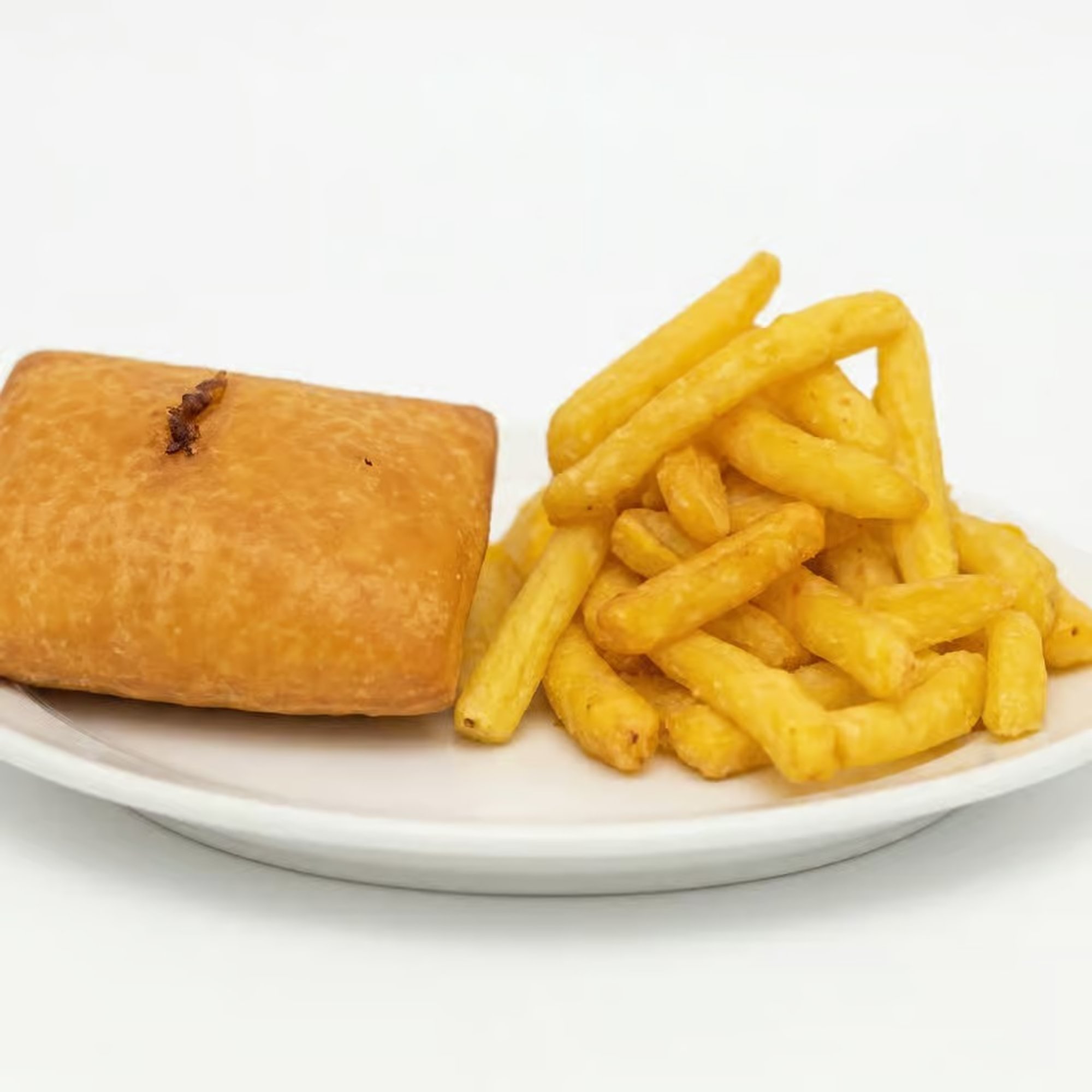 Pizza Puff with Fries