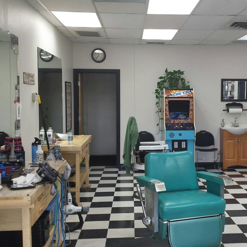 Slow-Lane Barber Shop Logo