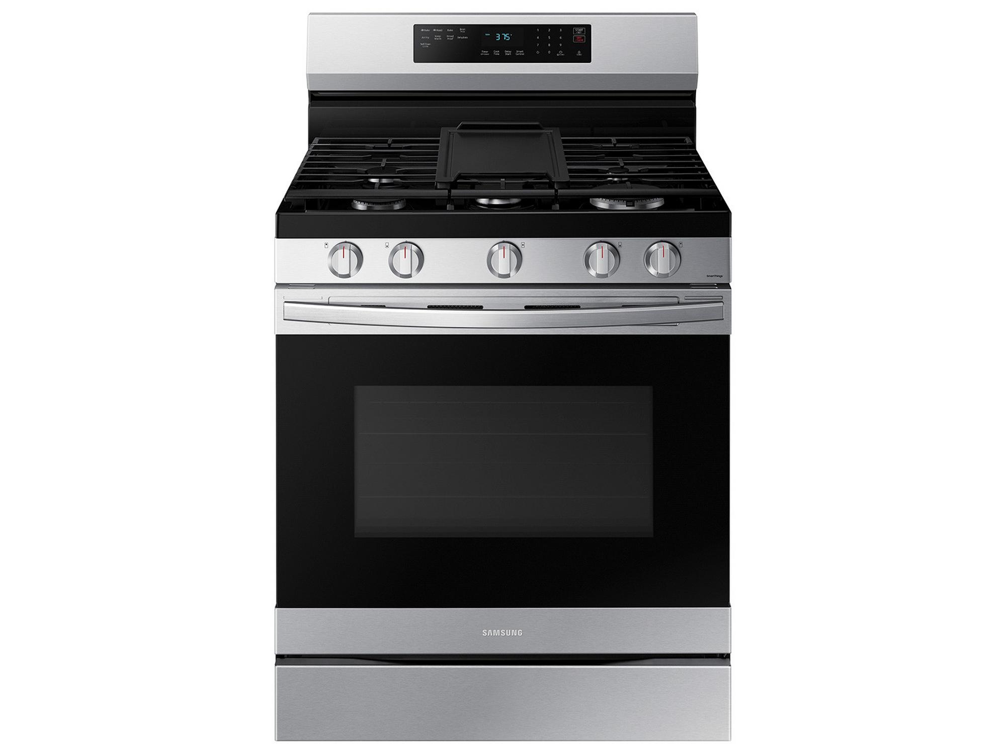 6.0 cu. ft. 5 Burner Smart Self Clean Gas Range with WiFi and Voice Controls