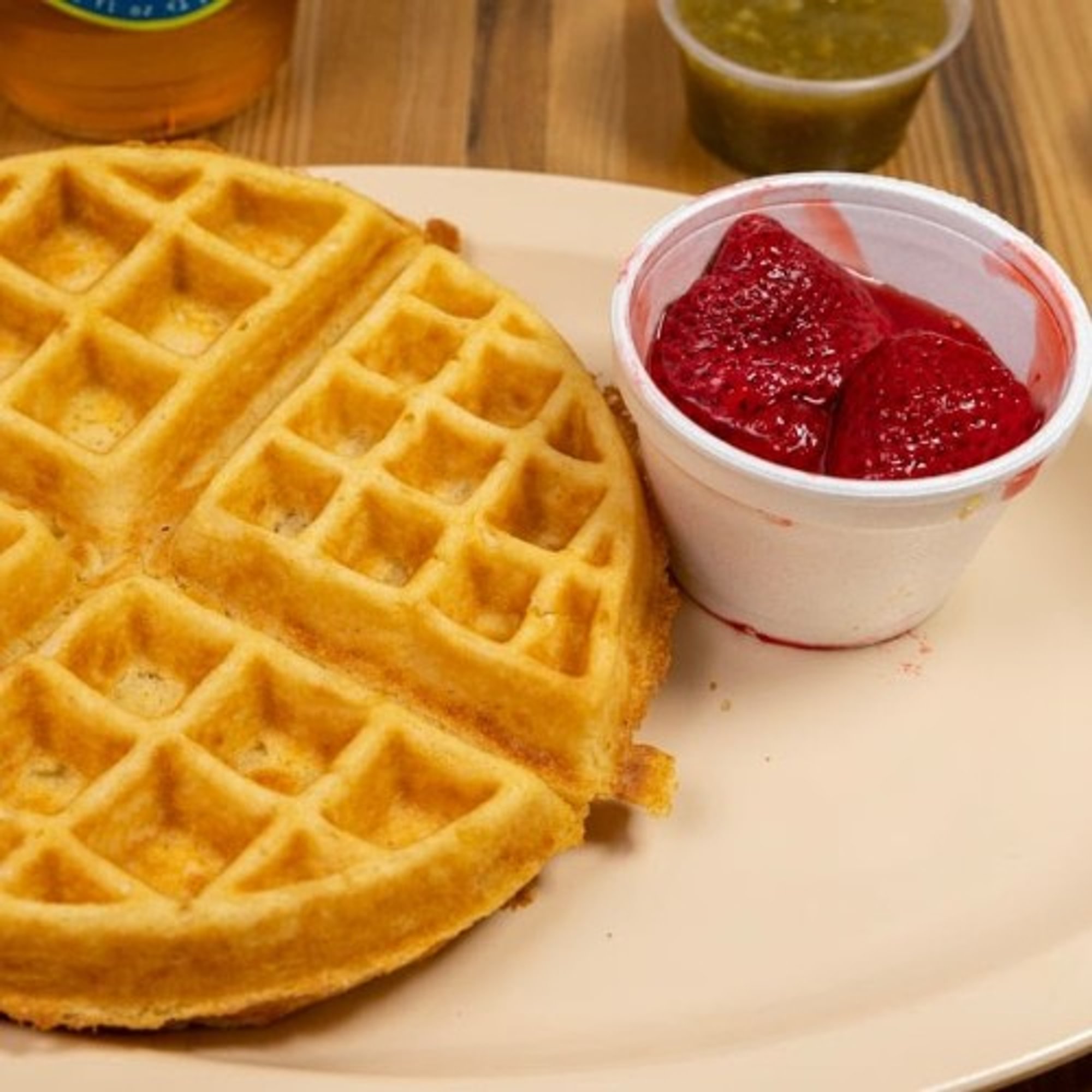 Waffle With Strawberry
