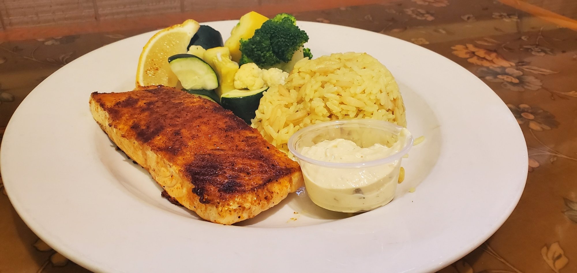 Blackened Salmon Steak