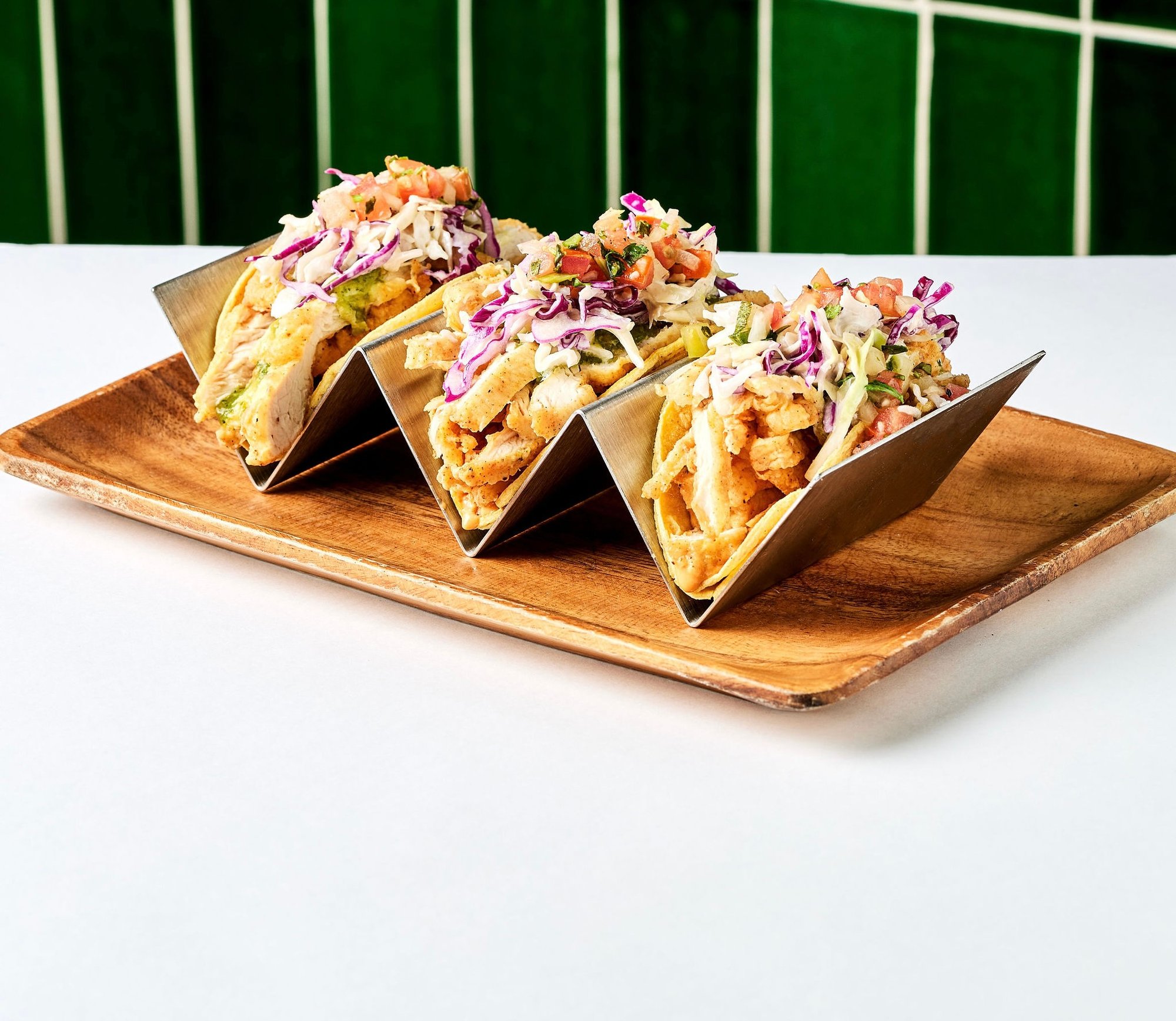 3 Fried Chicken Tacos