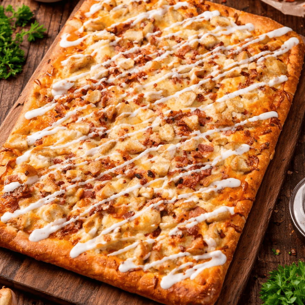 Sicilian Chicken Bacon Ranch Pizza