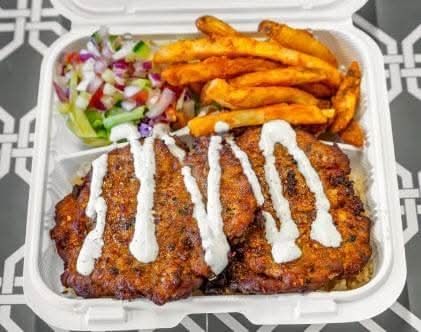 Fish With Chapli Over Rice