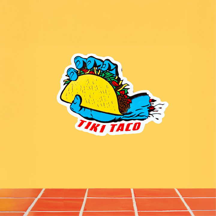 TACO HAND STICKER