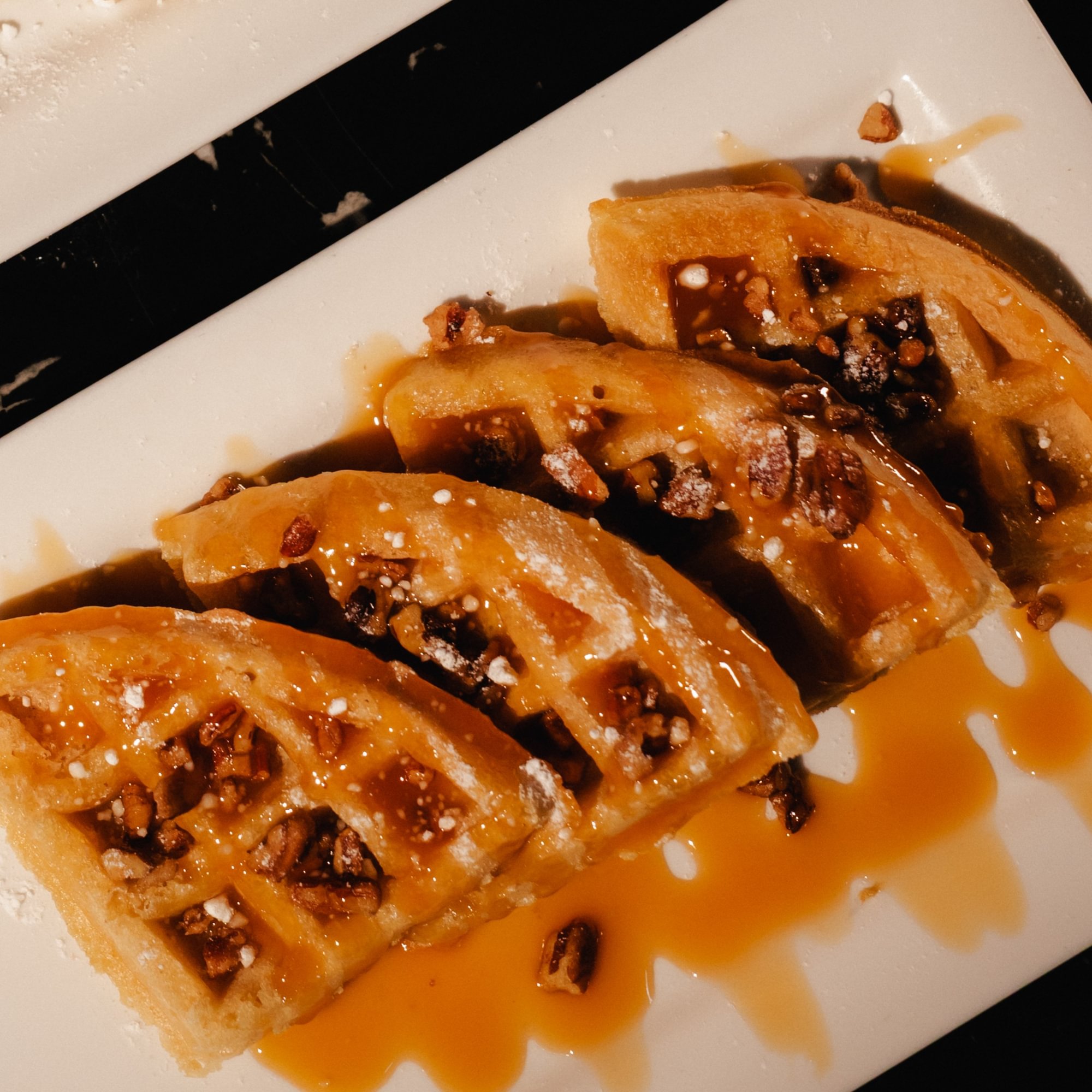 Caramel Rum Waffle & Wings