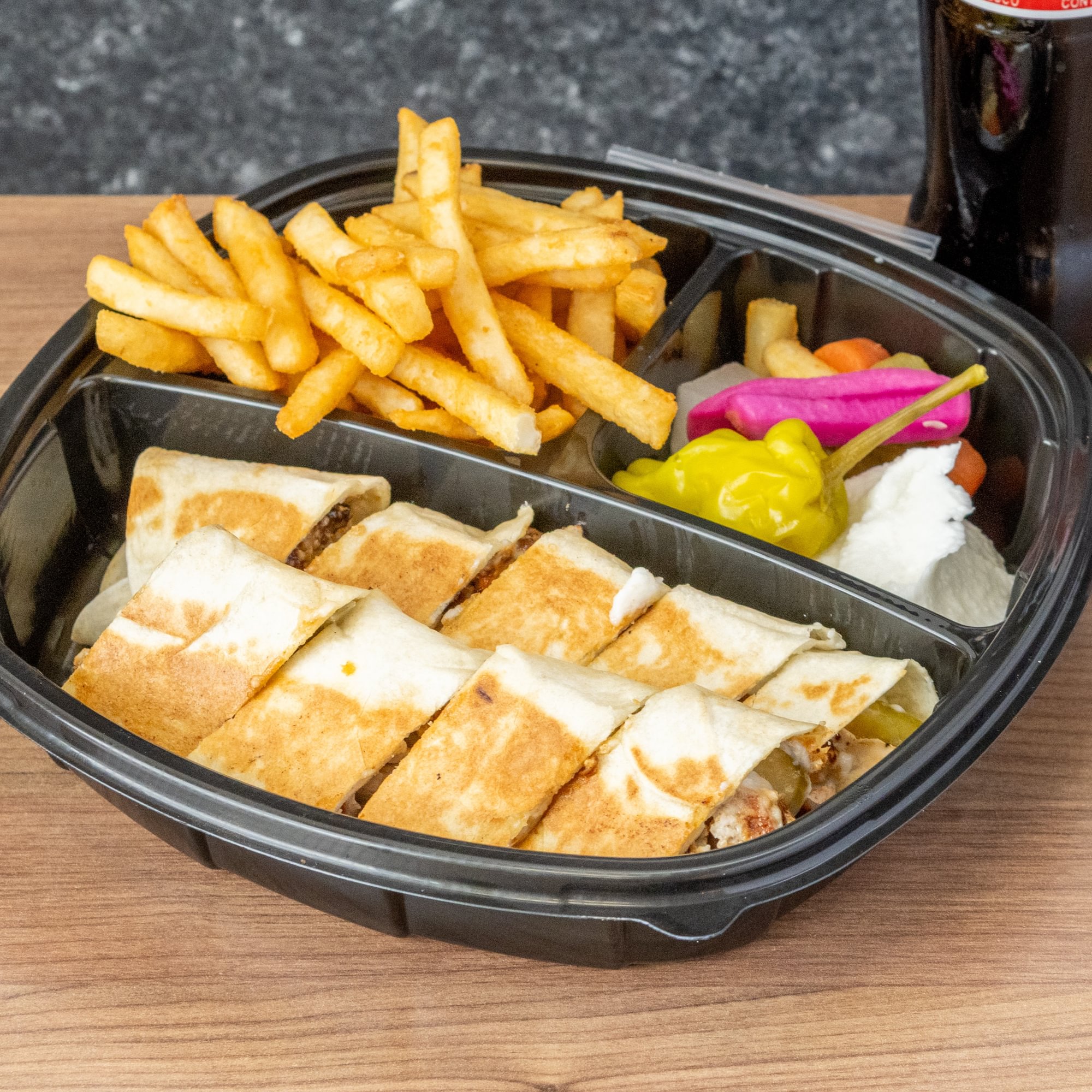 Chicken Shawarma with Saj Bread Combo