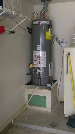 Rheem Professional Classic 40 Gallon Tall Natural Gas PROG40-38N RH62 Water Heater installed by Houston Water Heaters.