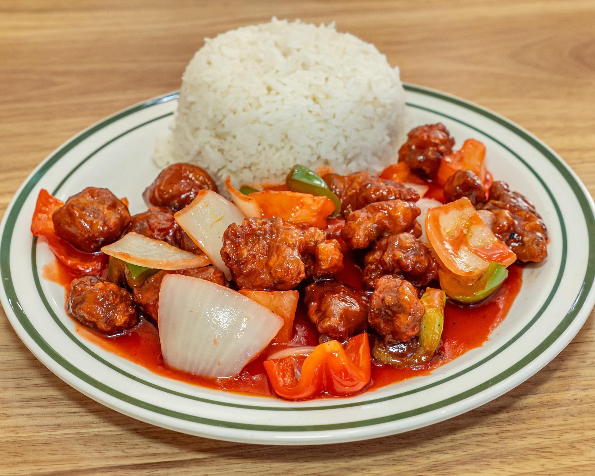 Sweet and Sour Pork 甜酸猪肉饭