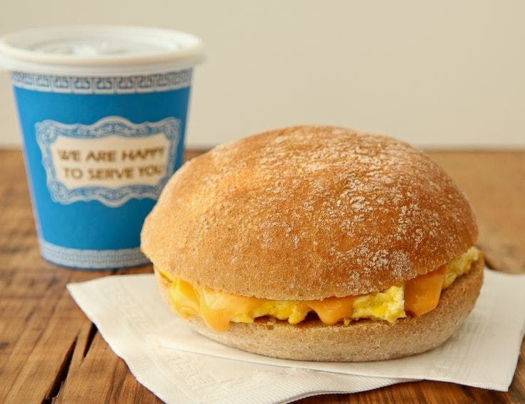 2 Eggs and Cheese Sandwich