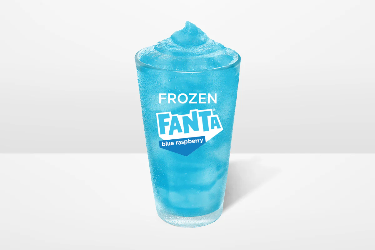 Frozen Fanta Blue Raspberry Slushie