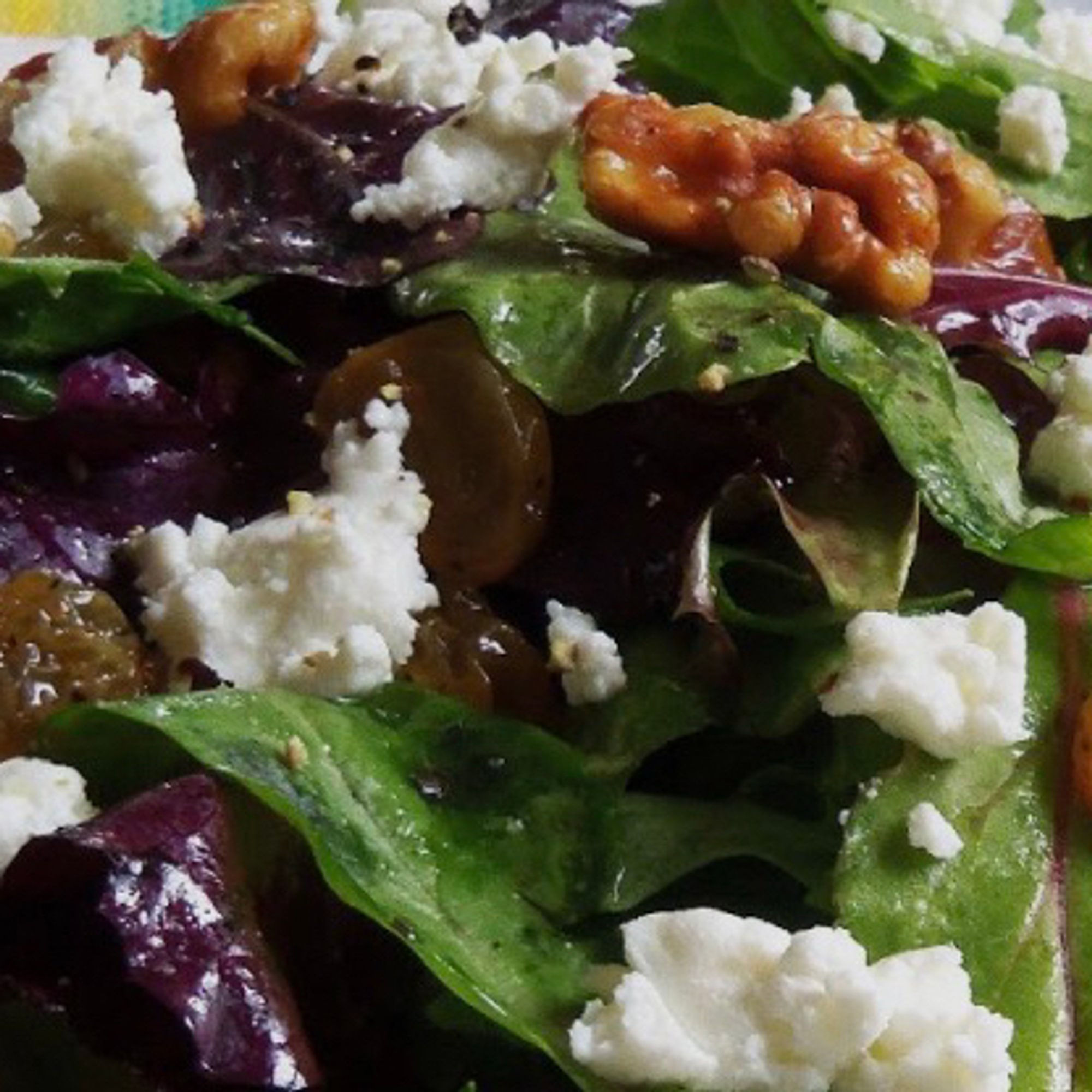 Mesclun Salad with Goat Cheese and Walnuts