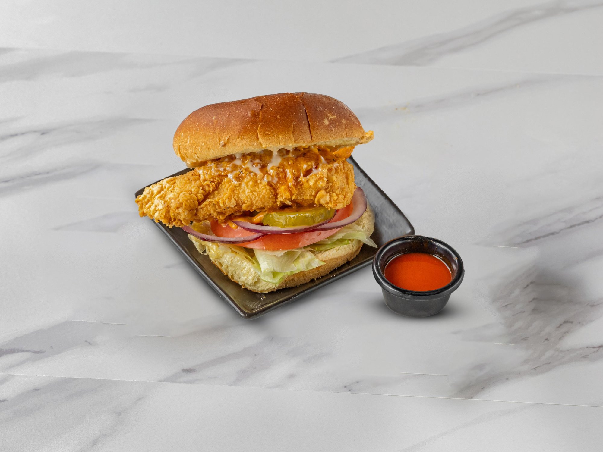 Crispy chicken sandwich