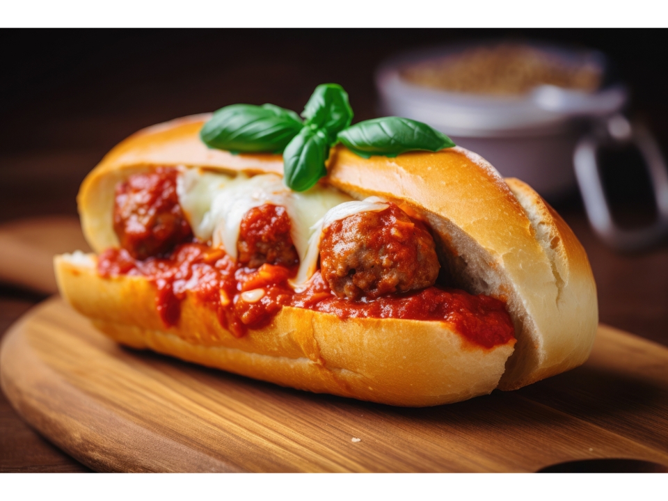 Meatball Parmigiana Sub