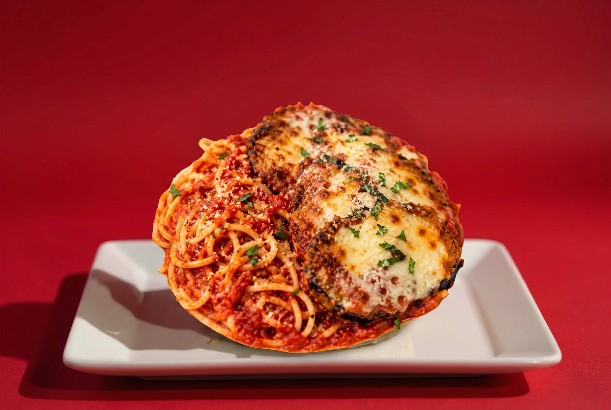 Eggplant Parmigiana Pasta