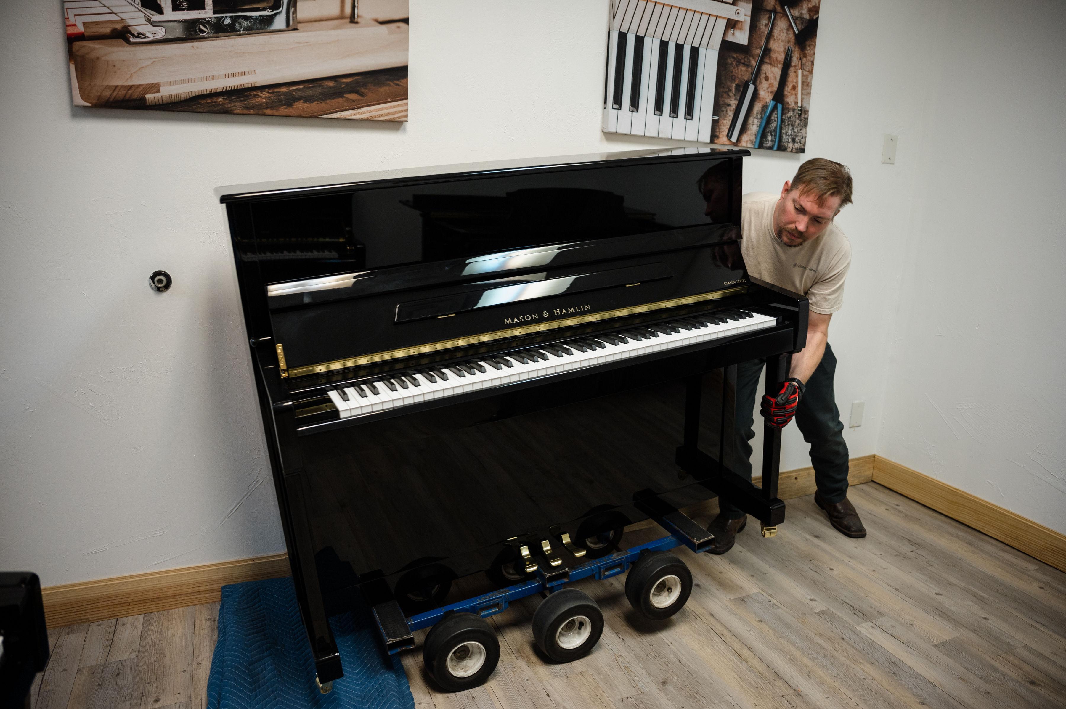 Jordan Moving a Piano.