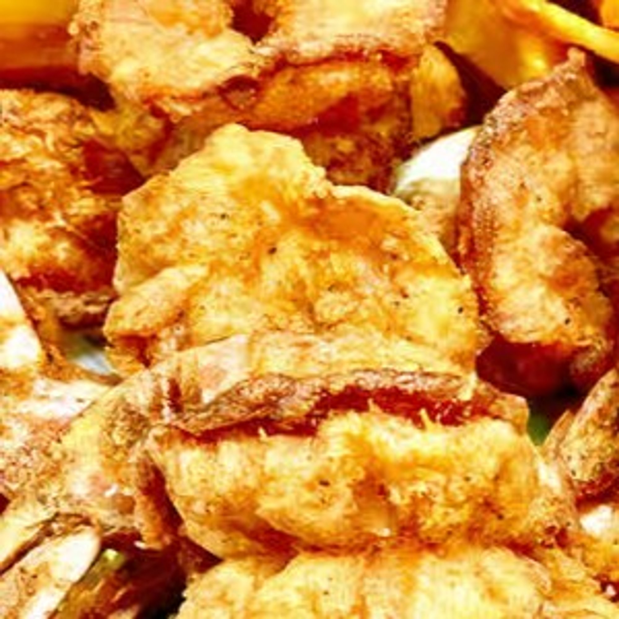 Southern Crispy Shrimp with Onion Rings or Fries