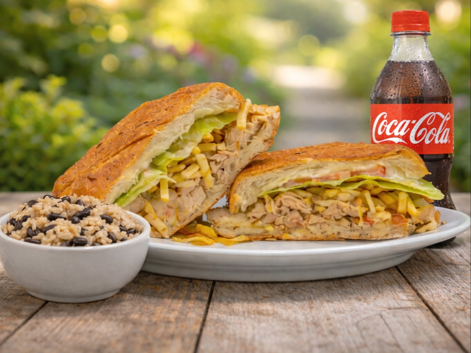 Chicken Sandwich Combo w/ Side with 20 oz. Soda Bottle