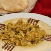 Hummus with Gyro Meat