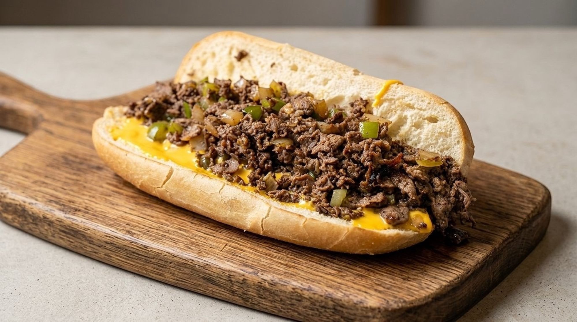 Original Philly Cheese Whiz Sandwich