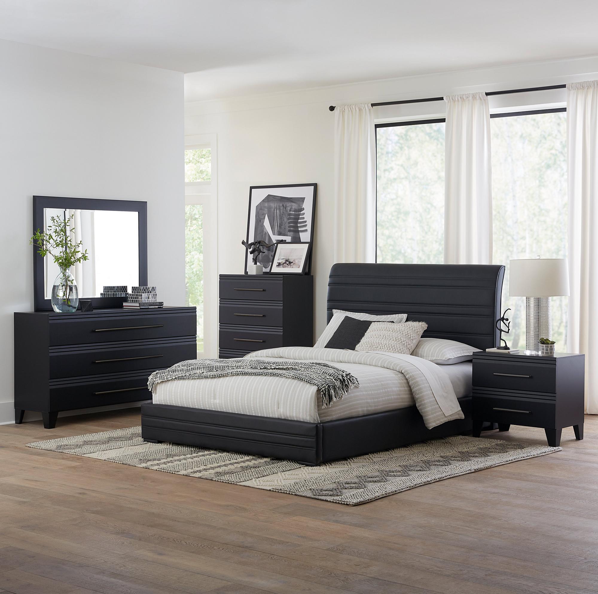 Queen Domestica Bed w/Chest, Dresser, Mirror, Nightstand