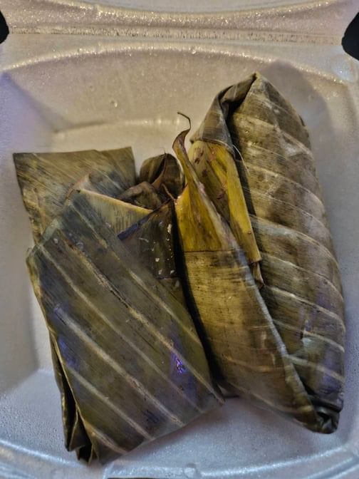 Banana Sticky Rice & Black Bean