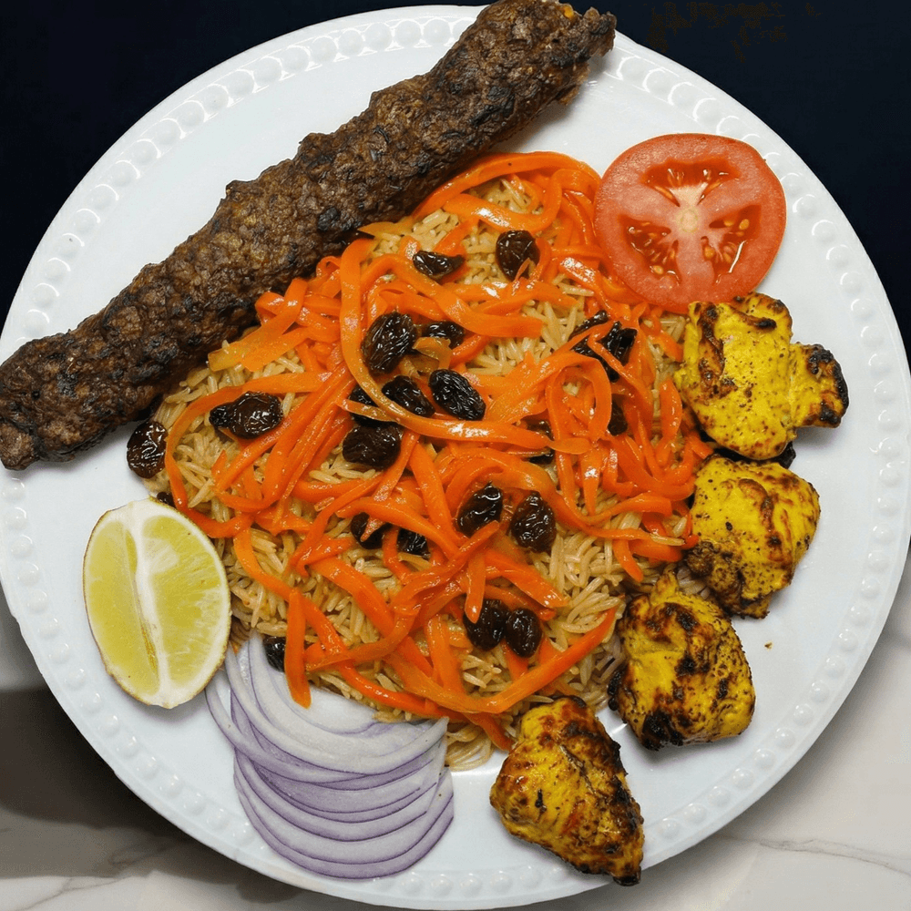 Combo Chicken & Shami Beef Kabob