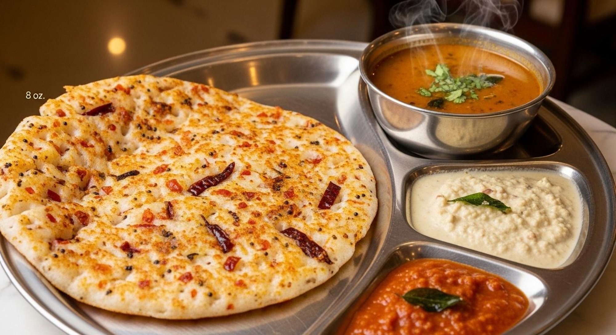 Onion Podi Uthappam