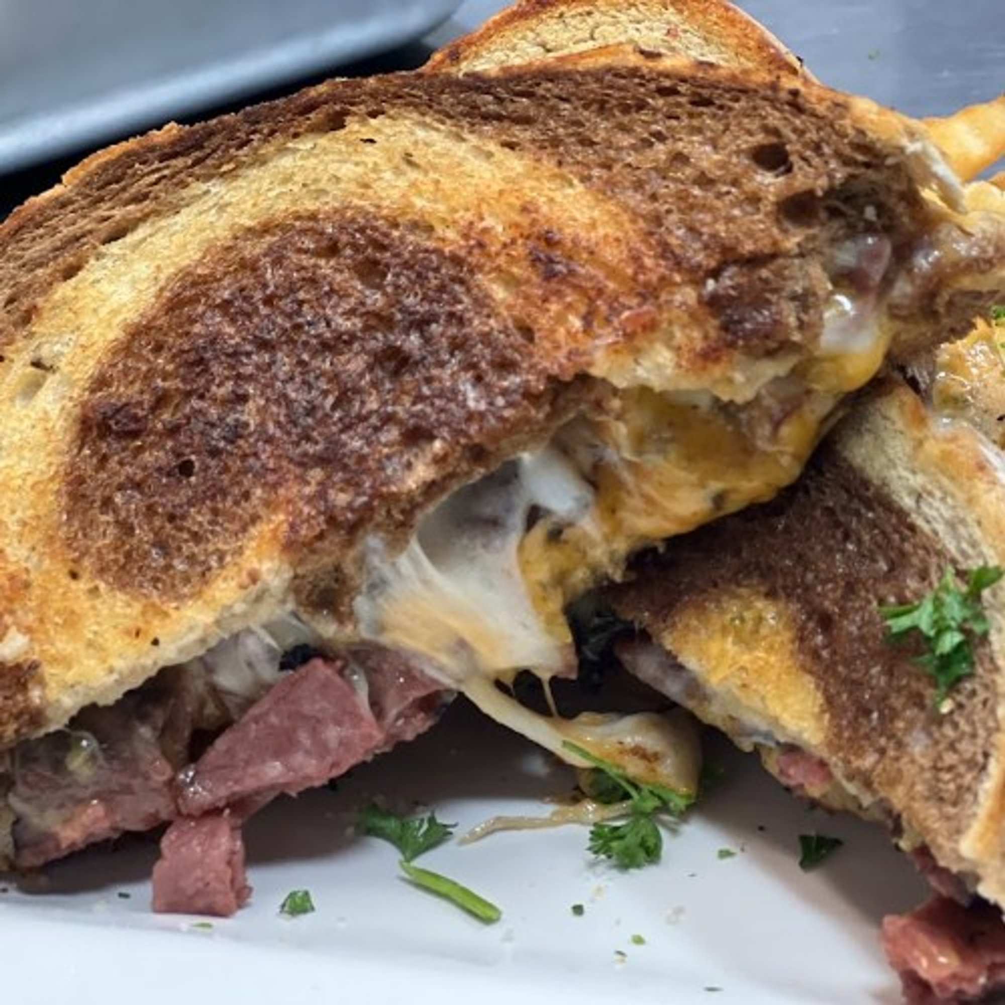 Spicy Pastrami Griller Sandwich
