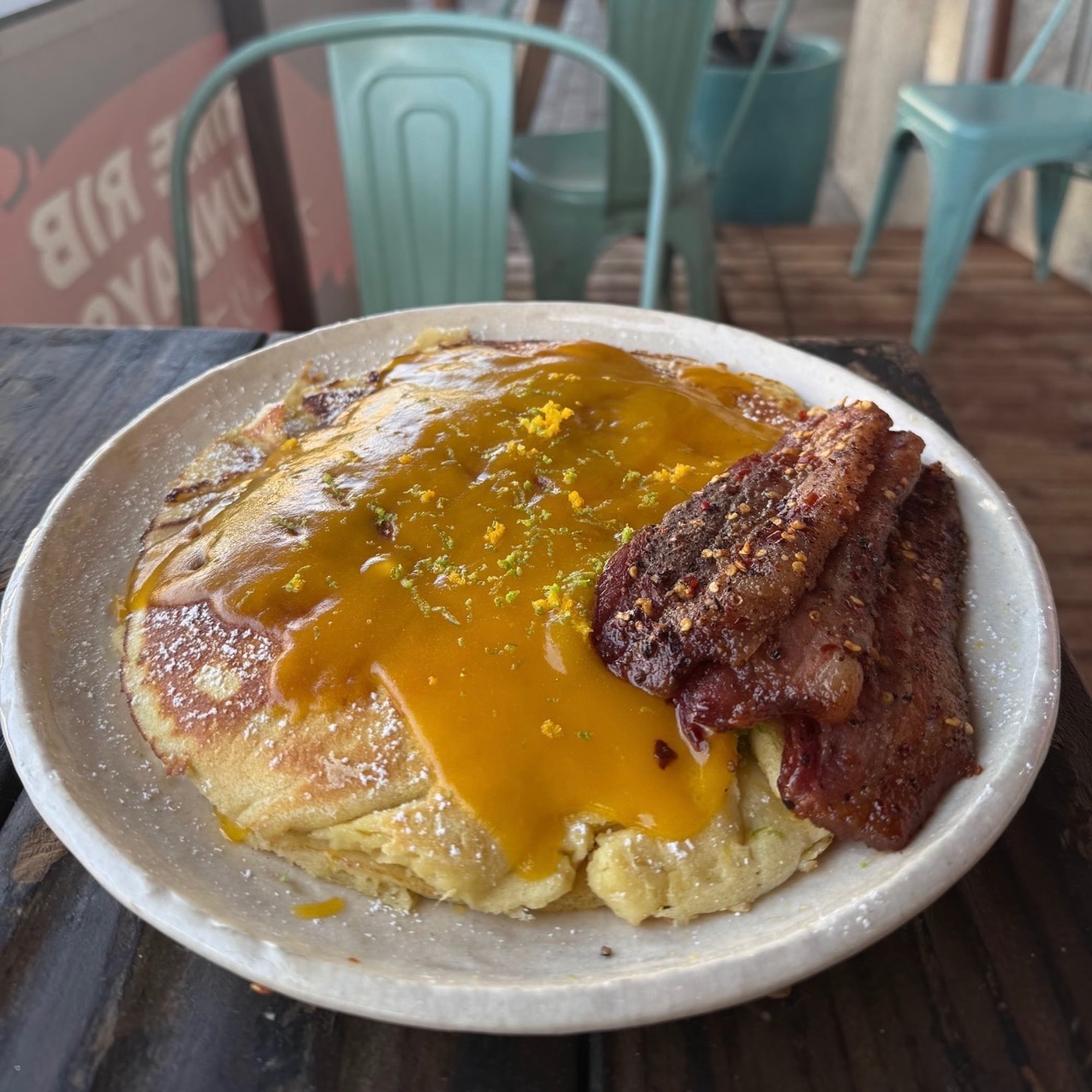 Vanilla Buttermilk Pancakes & Billionaire Bacon