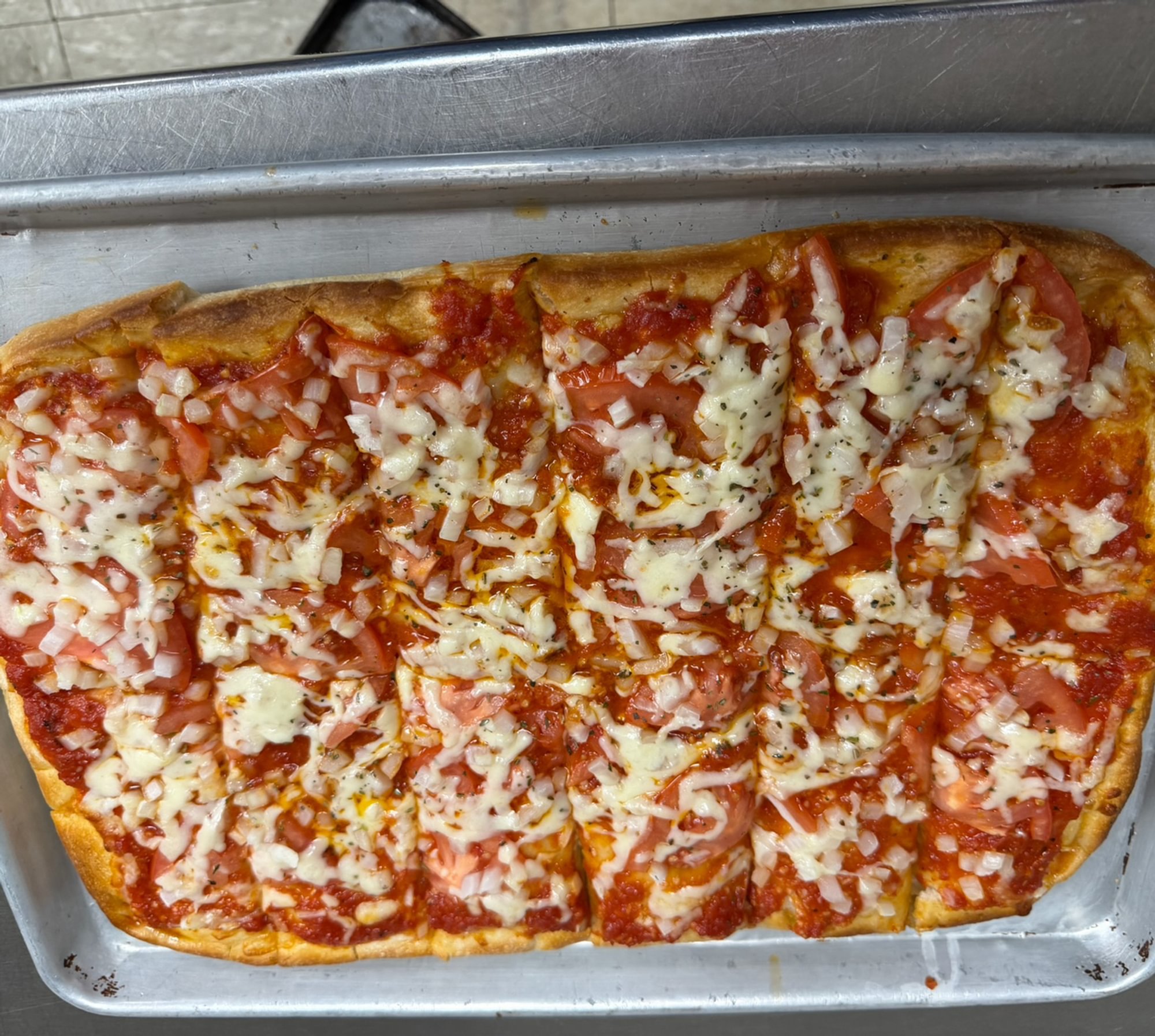 Veggie Sicilian Pizza