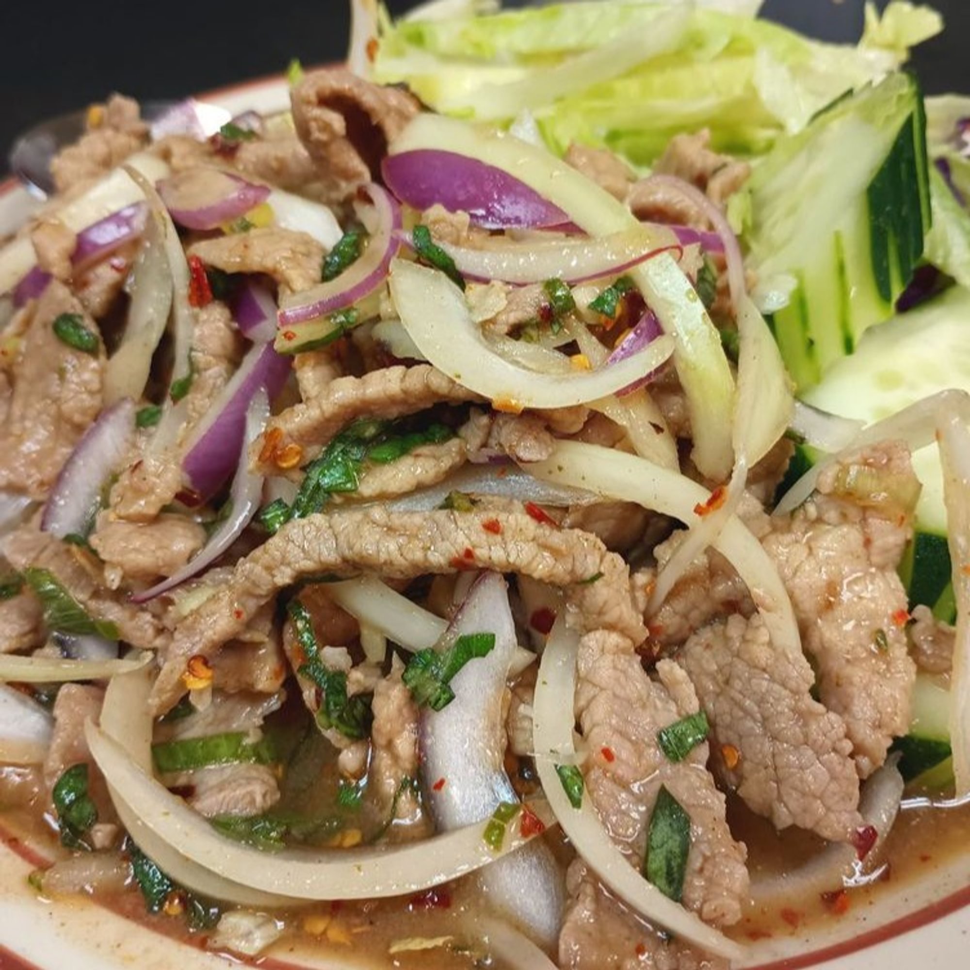 30. Namtok (Beef or Pork Salad)