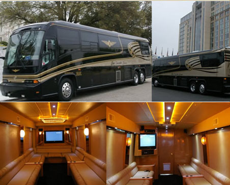 MCI Renaissance Bus sit approx 35-40 ***Please call or reserve for pricing and availability.