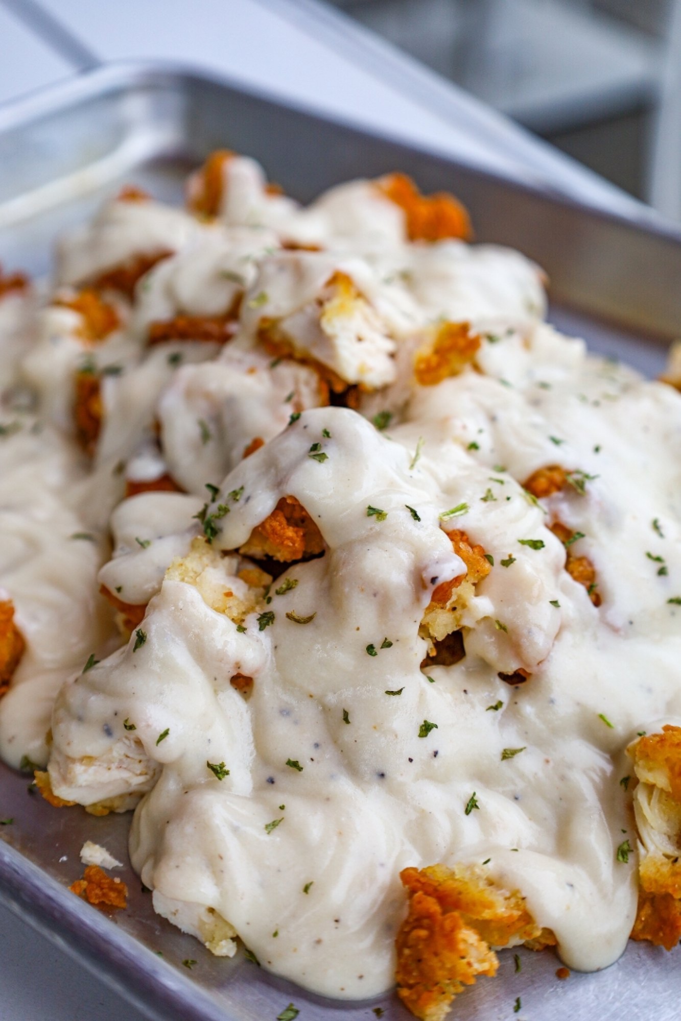 Fried Chicken Biscuits and Gravy