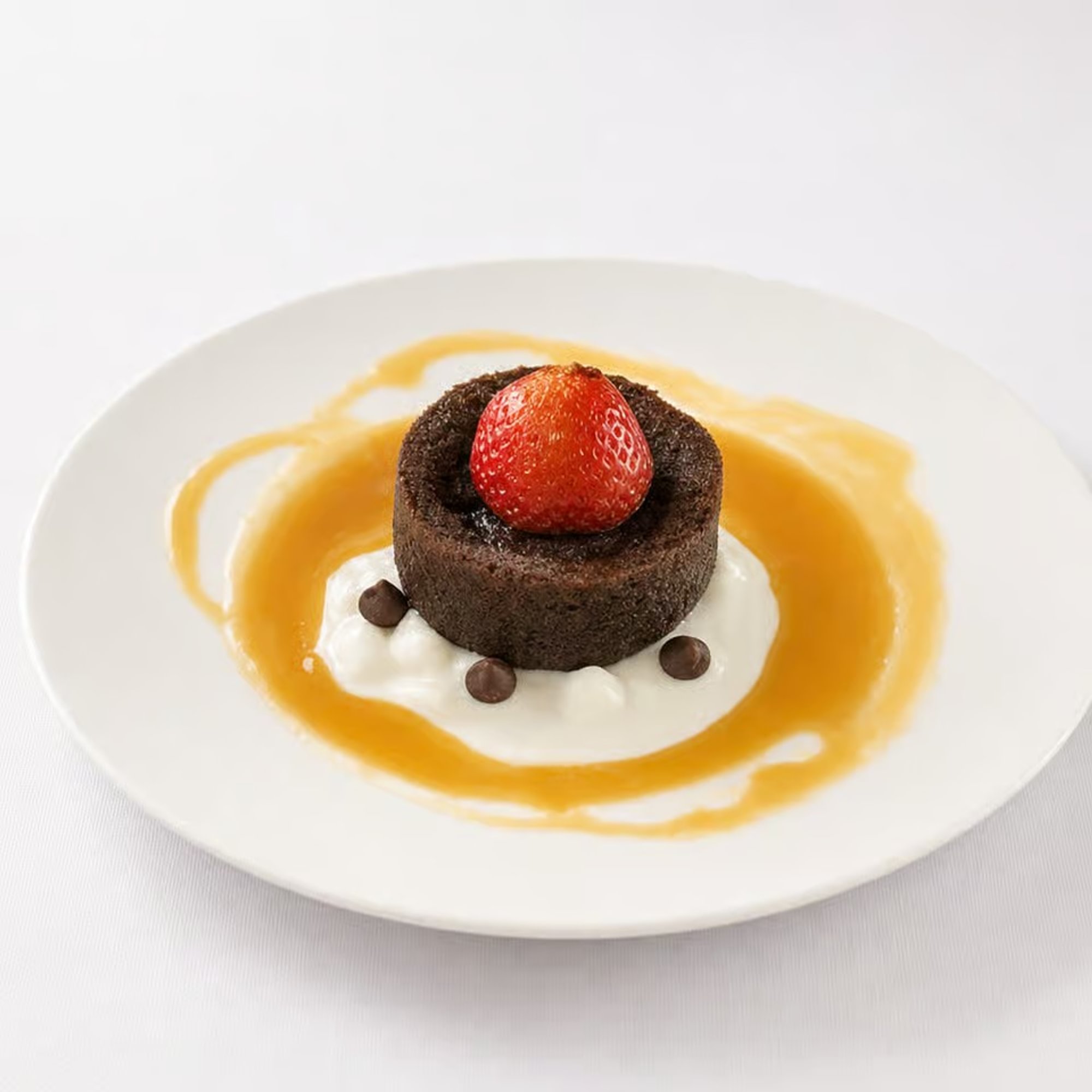 Lava Cake W/ 3 Scoops Vanilla Ice Cream