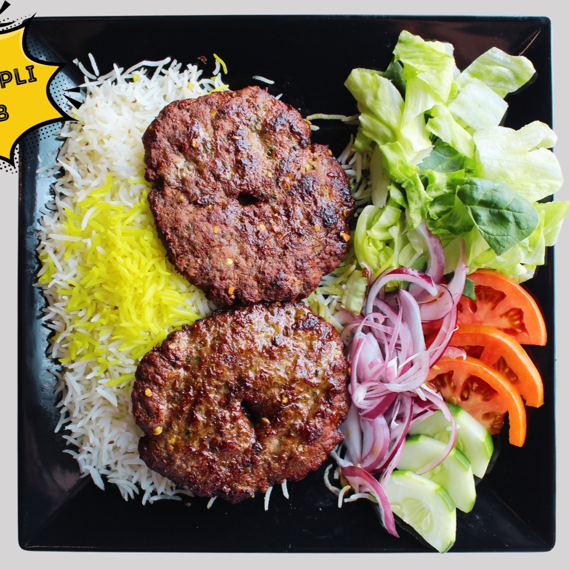 Chapli Kabob Platter (N)