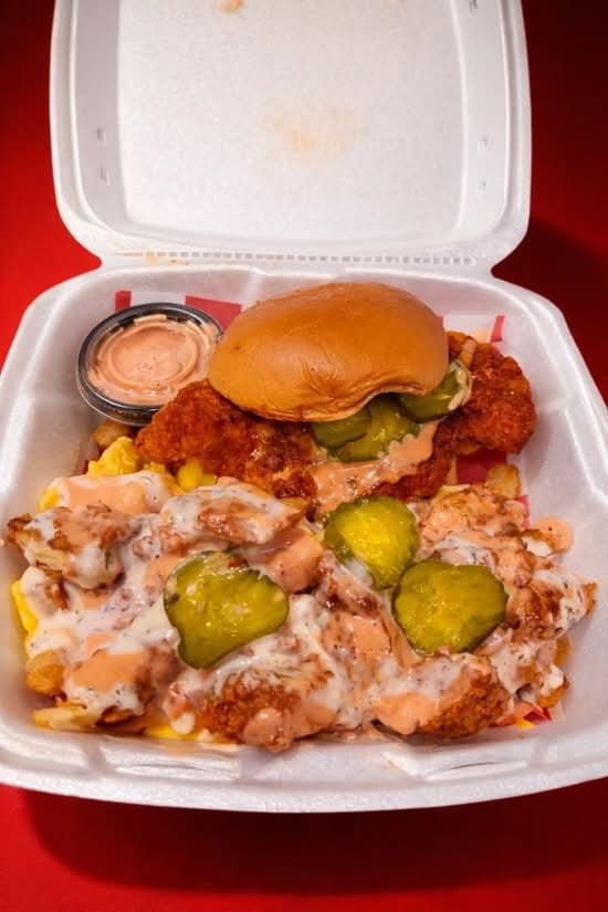 #4. Sandwich With Loaded Fries