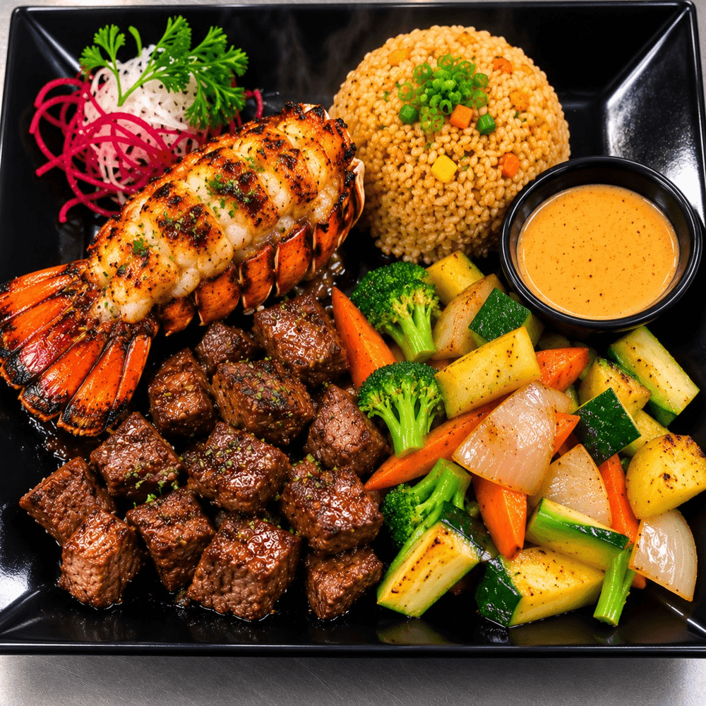 Hibachi Steak & Lobster