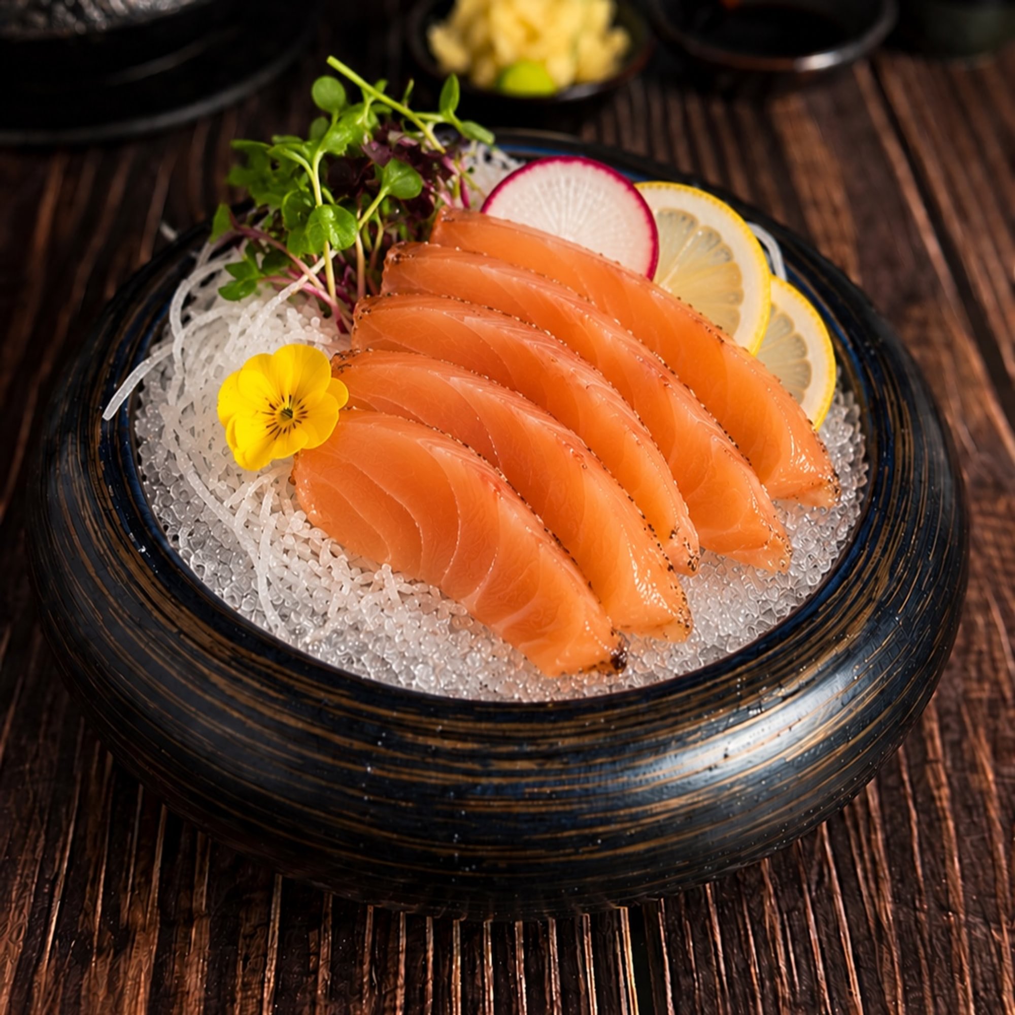 Smoked Salmon Sashimi