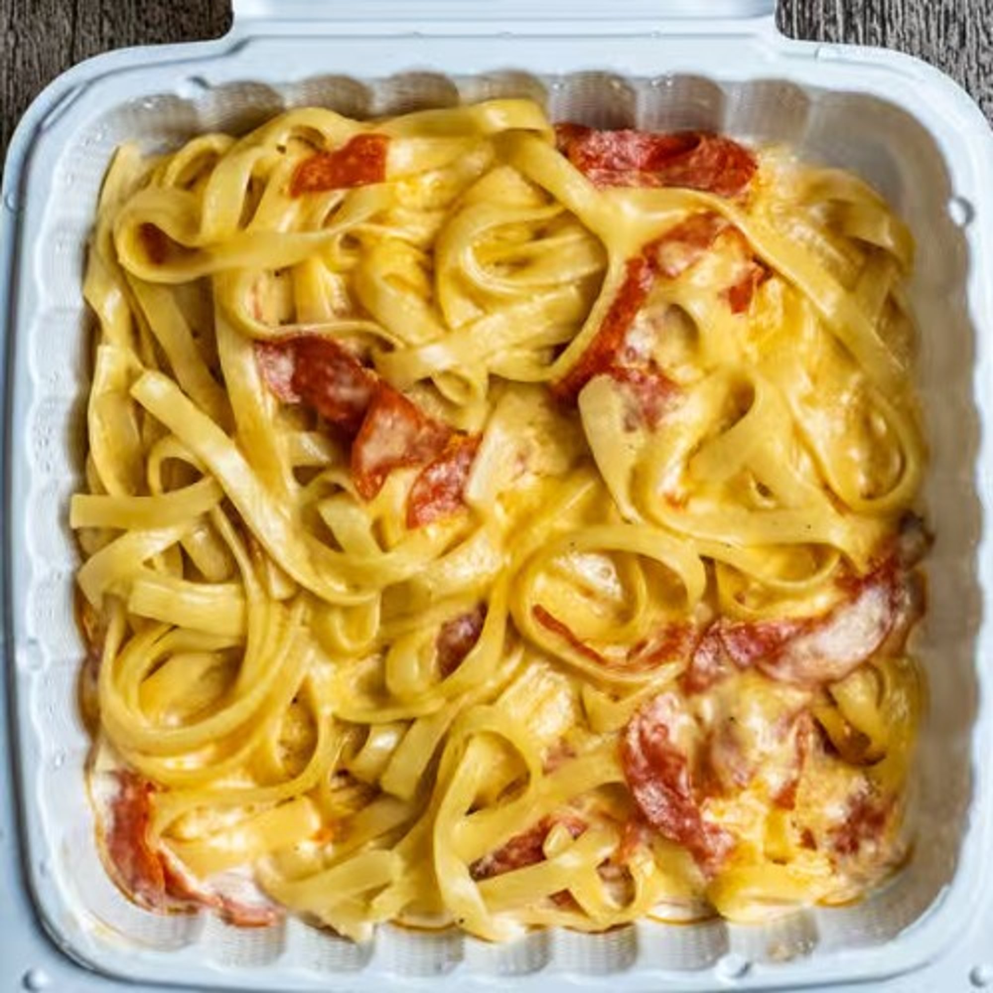Pepperoni Alfredo Pasta