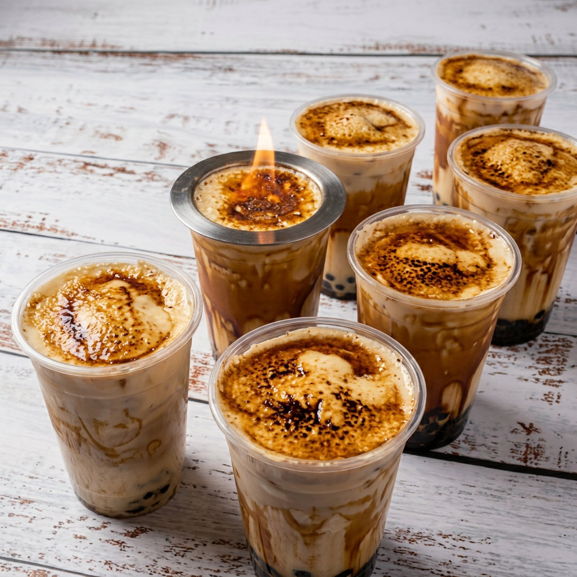 Creme brulee milk tea