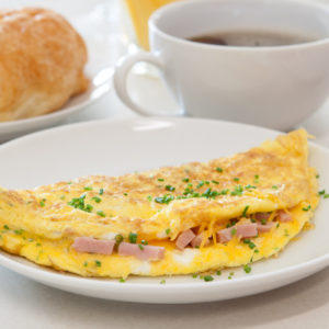CHEESE-N-HAM OMELETTE