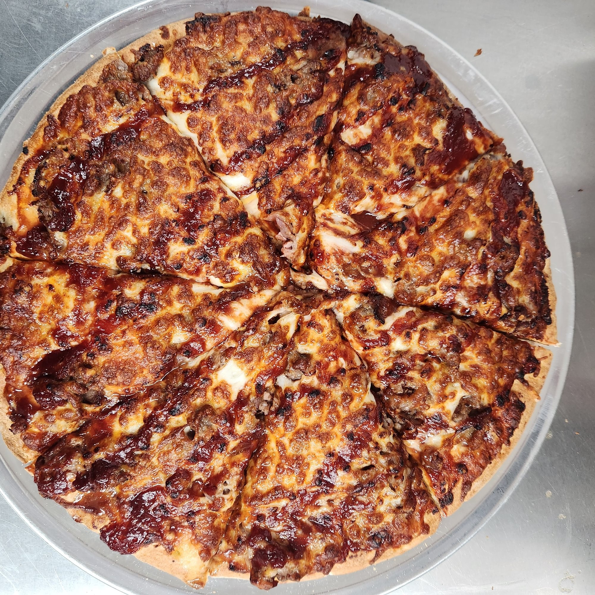 BBQ Brisket Burnt Ends Pizza