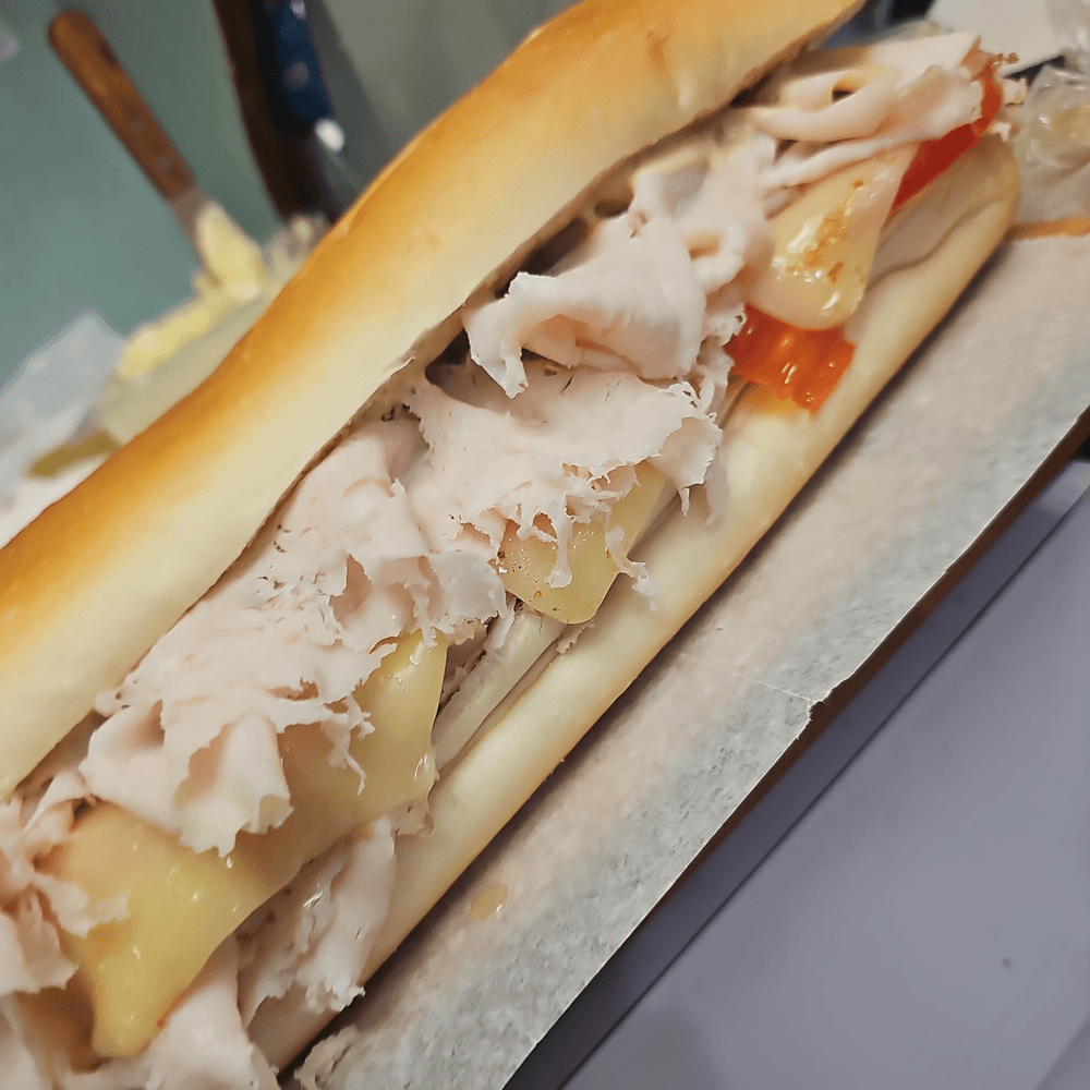 #24 Roasted Turkey Breast, Melted Mozzarella Cheese  Sandwich