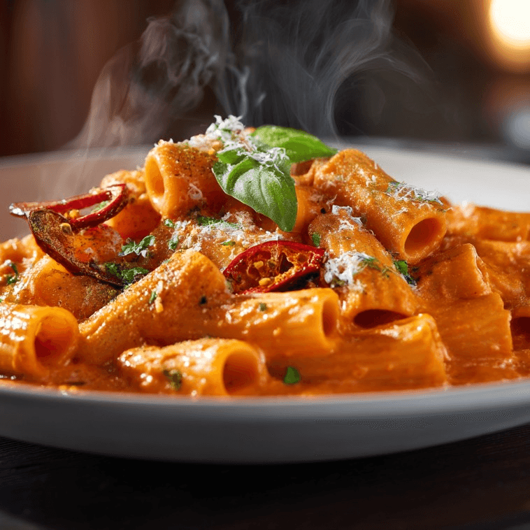 Spicy Vodka Rigatoni