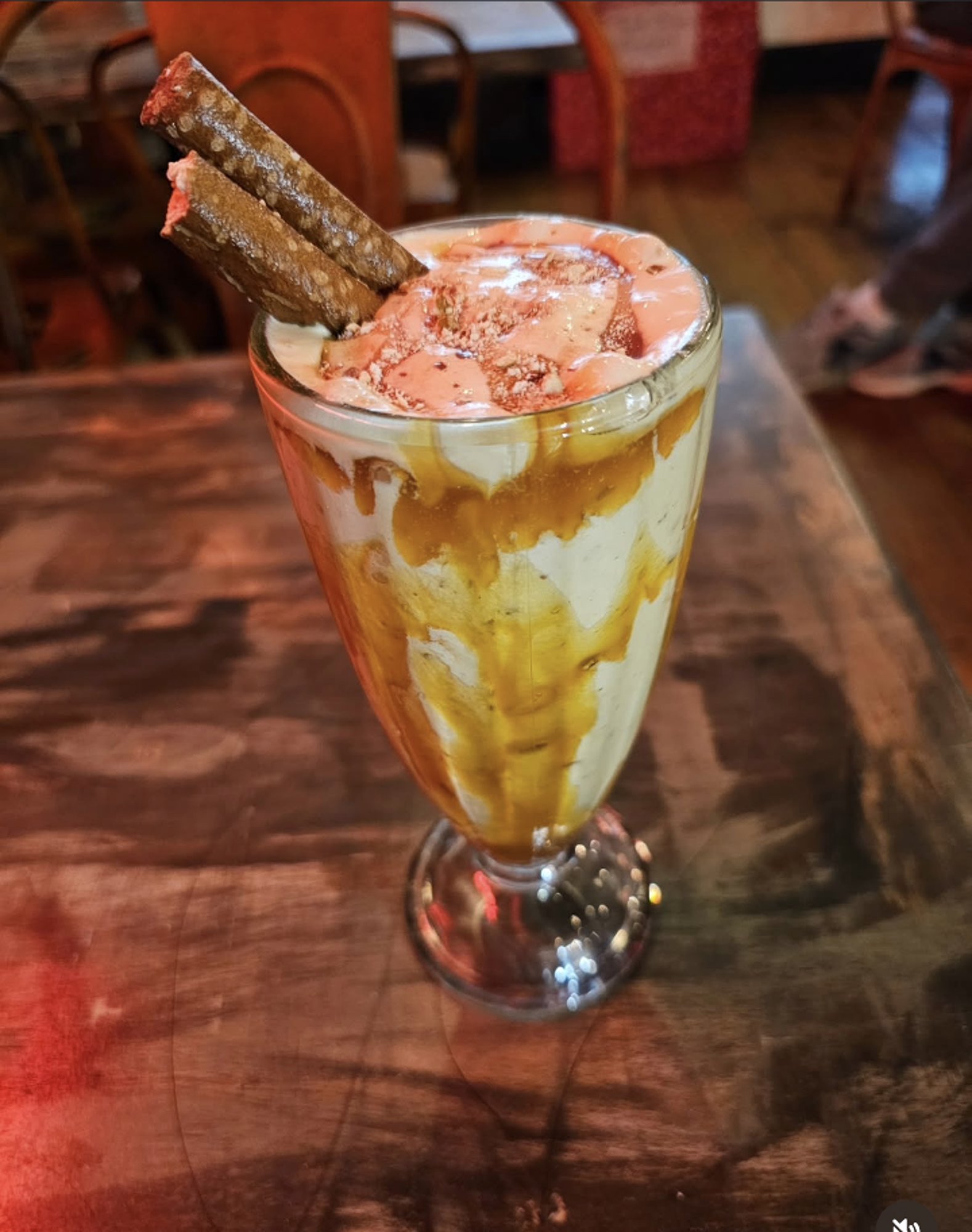 Salty Pretzel in Caramel Shake