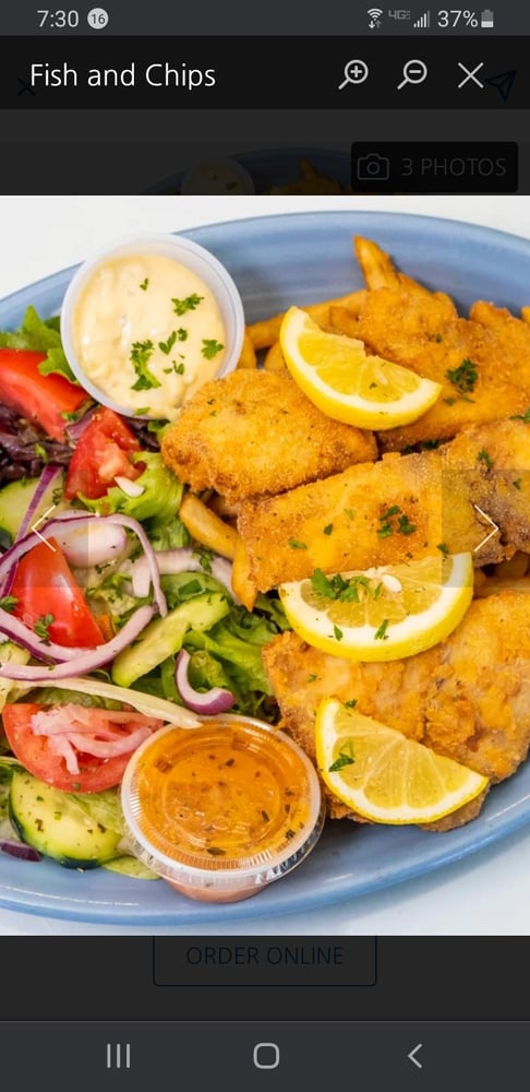 Fish And Chips Plate