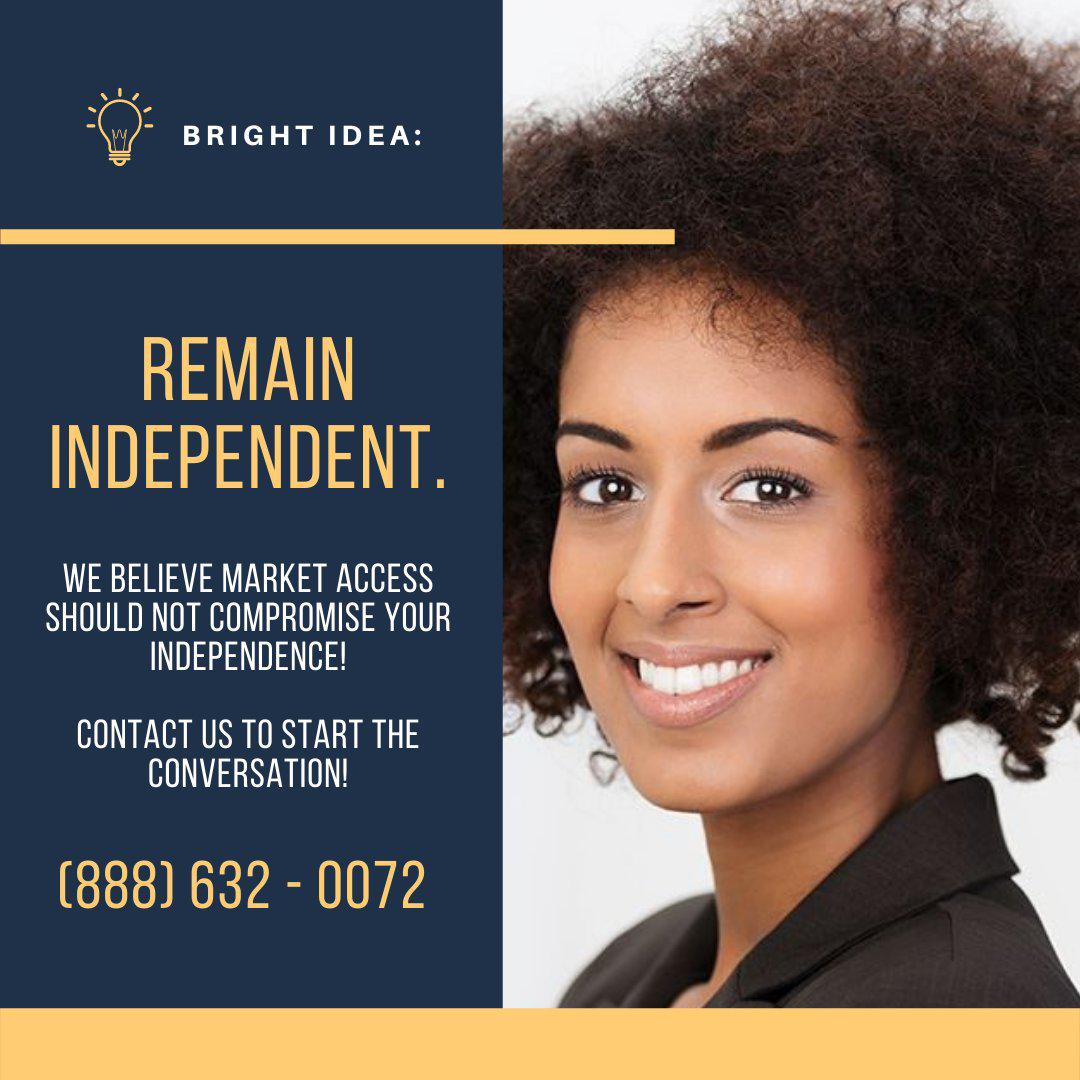 Our function is to assist independent agents in the growth of their business without a partnership or merger of their enterprise. Our unique operation helps our affiliated agents stand out above the crowd.  RemainIndependent  AgentsAdvantages