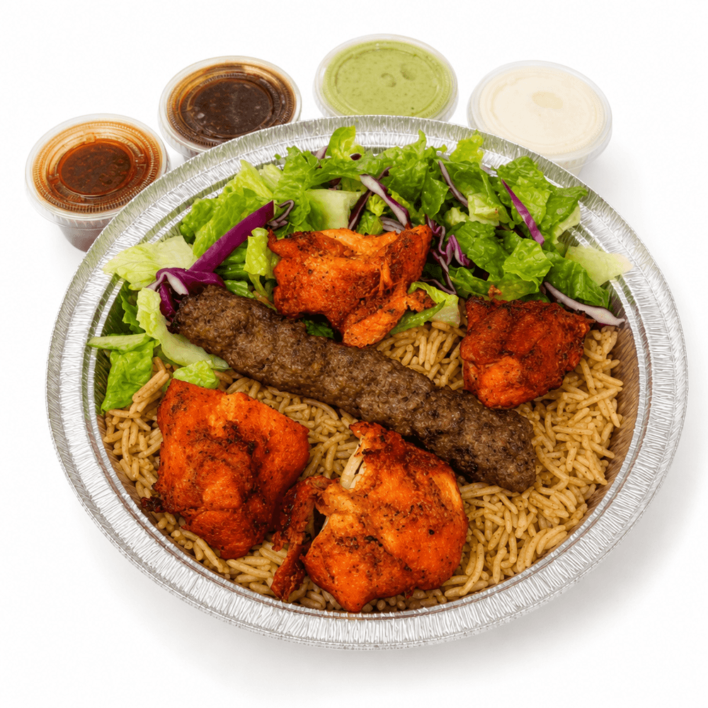 Kabob & Chicken Breast Platter